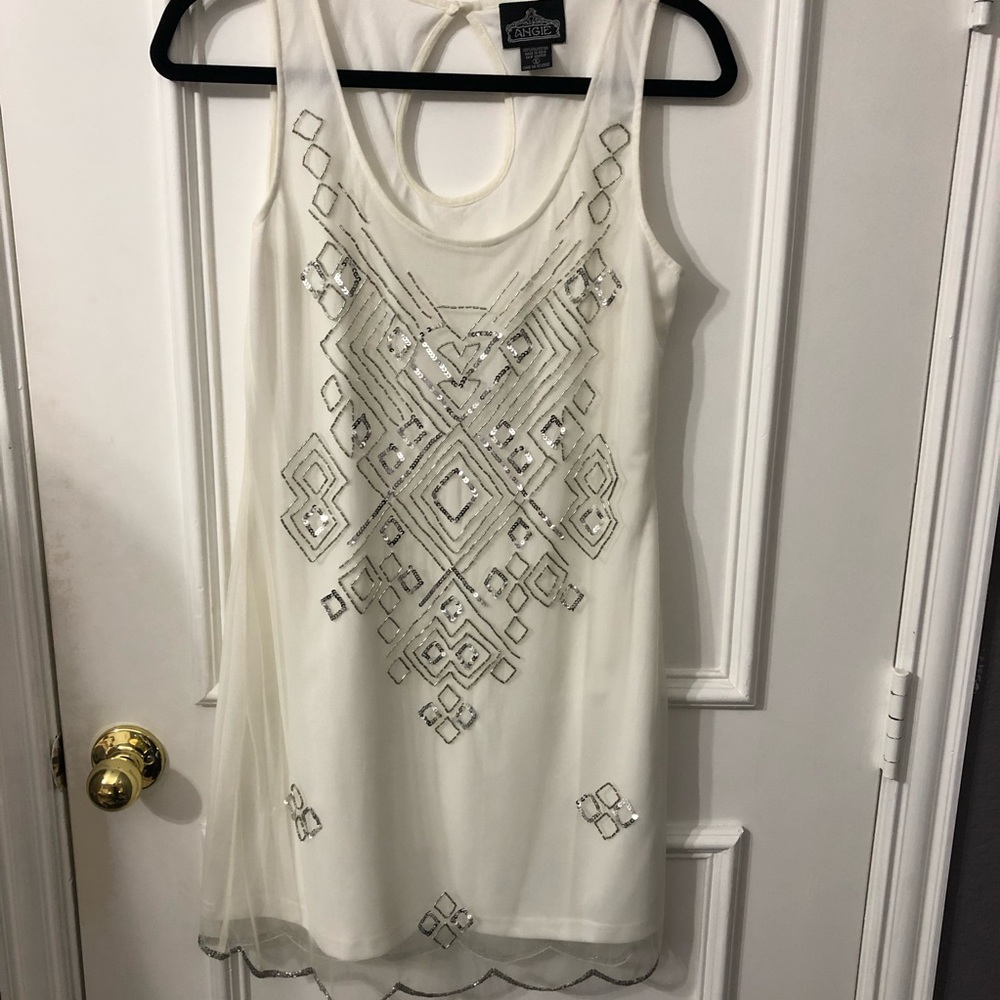 Angie embellished shift dress
